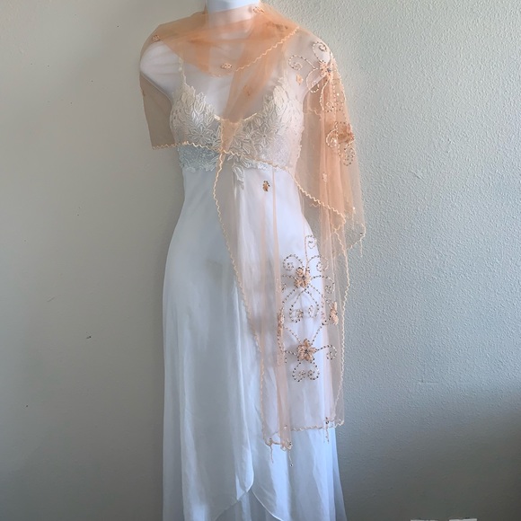 Vintage Accessories - ✨ 1960’s Vintage Peach Shawl Wrap